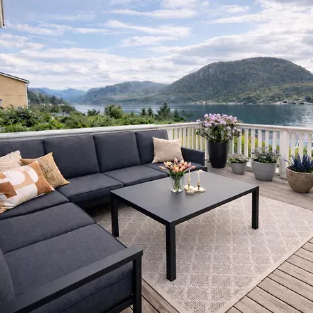 Scenic Fjord With Terrace, Minutes From Pulpit Rock Jørpeland